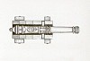 Cannone con affusto legno - Misura 40 (Conf. da 5 pezzi)